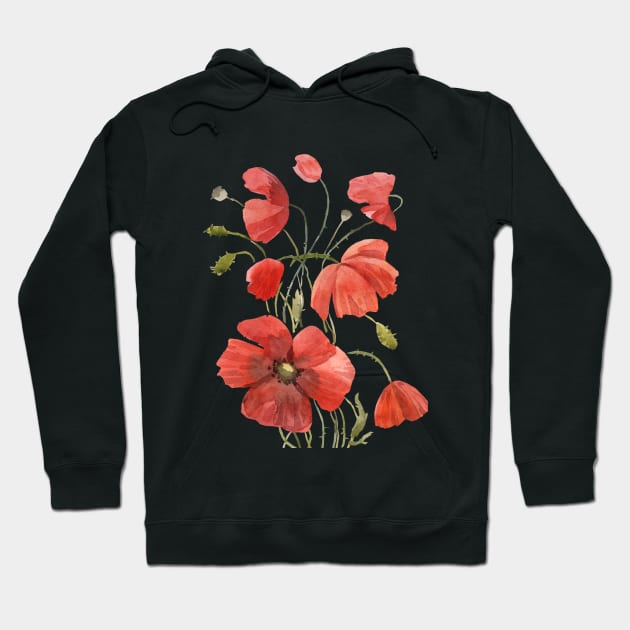 Poppies Hoodie by AnnaY 